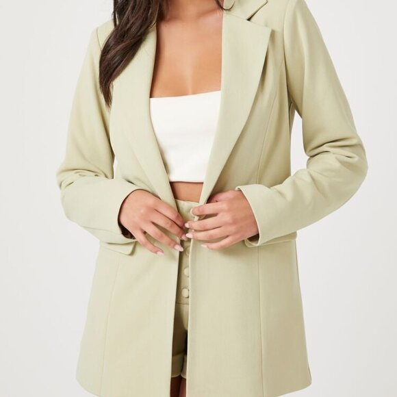 Forever 21 Notched Buttoned Blazer L - Picture 5 of 14